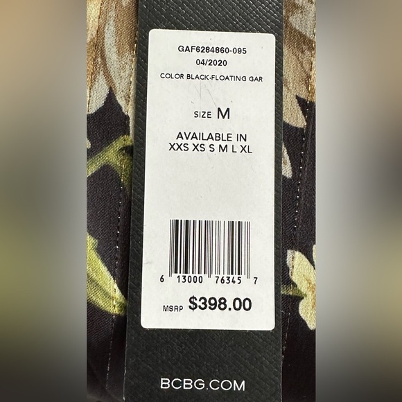 BCBGMaxAzria Black Floral Maxi Dress - Picture 7 of 8